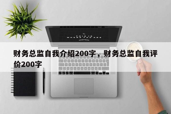 财务总监自我介绍200字，财务总监自我评价200字