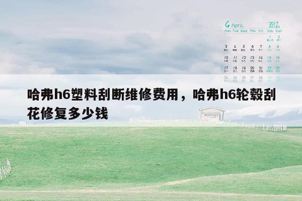 哈弗h6塑料刮断维修费用，哈弗h6轮毂刮花修复多少钱