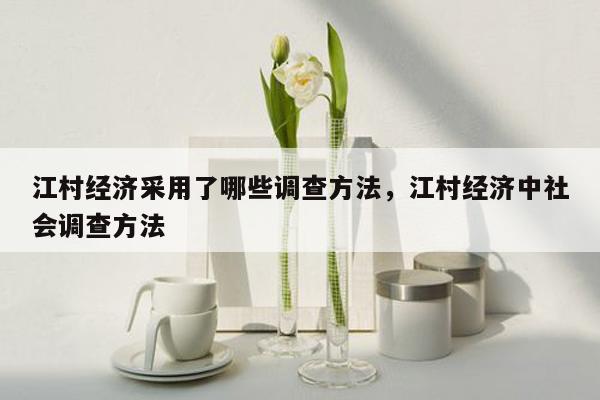 江村经济采用了哪些调查方法，江村经济中社会调查方法