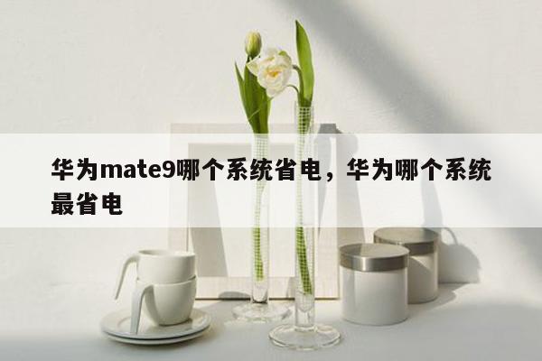 华为mate9哪个系统省电，华为哪个系统最省电