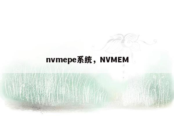 nvmepe系统，NVMEM