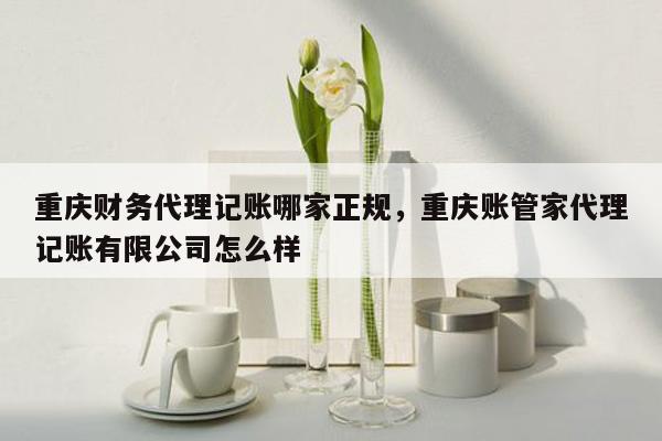 重庆财务代理记账哪家正规，重庆账管家代理记账有限公司怎么样