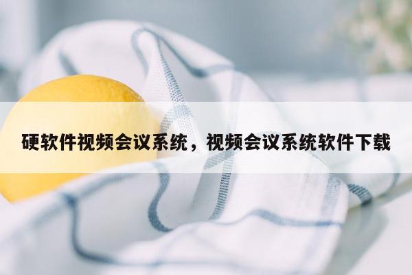 硬软件视频会议系统，视频会议系统软件下载