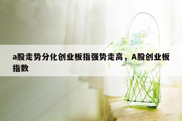 a股走势分化创业板指强势走高，A股创业板指数