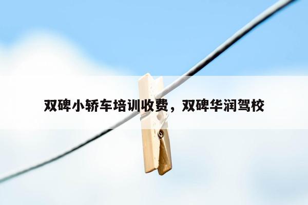 双碑小轿车培训收费，双碑华润驾校