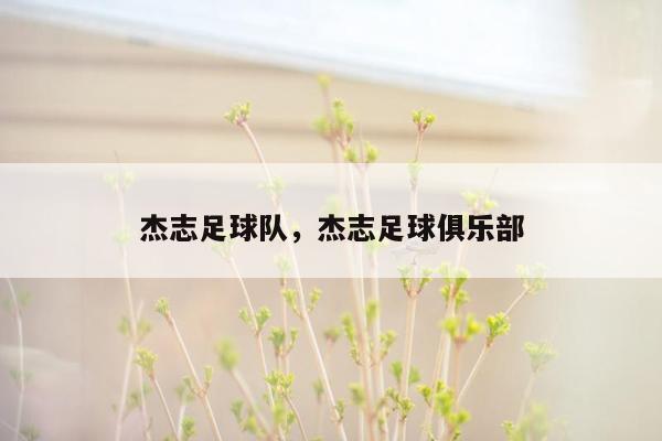 杰志足球队，杰志足球俱乐部