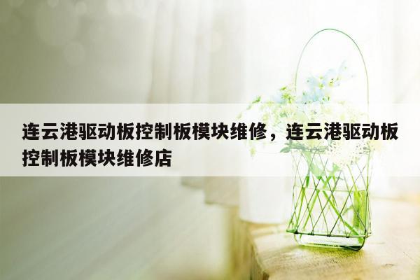 连云港驱动板控制板模块维修，连云港驱动板控制板模块维修店