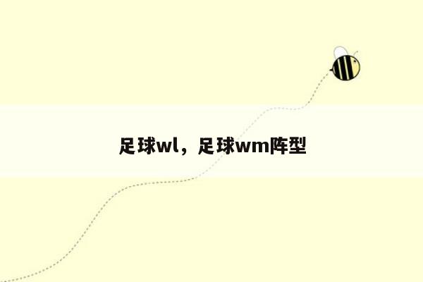 足球wl，足球wm阵型