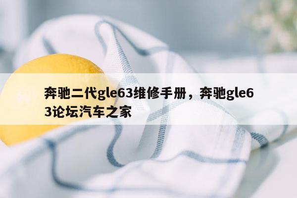 奔驰二代gle63维修手册，奔驰gle63论坛汽车之家