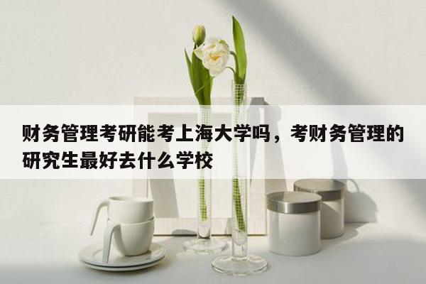 财务管理考研能考上海大学吗，考财务管理的研究生最好去什么学校