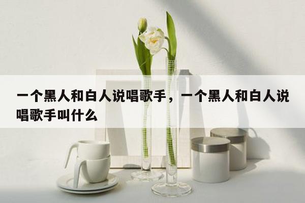 一个黑人和白人说唱歌手，一个黑人和白人说唱歌手叫什么