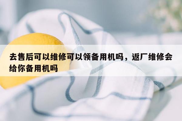 去售后可以维修可以领备用机吗，返厂维修会给你备用机吗