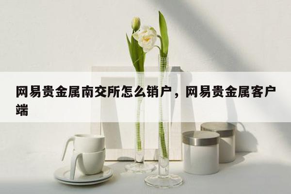 网易贵金属南交所怎么销户，网易贵金属客户端